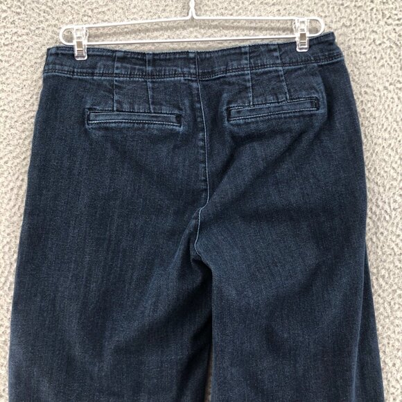 J Jill Jeans Womens 6 Blue Dark Wash Denim Metropolitan Full Leg Straight Casual - Picture 4 of 13